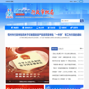 广西梧州市行政审批局网站